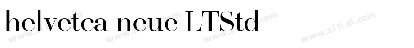 helvetca neue LTStd 字体转换